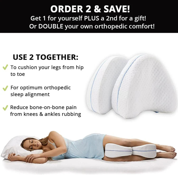 Memory foam leg pillow hip pain relief sleeping aid