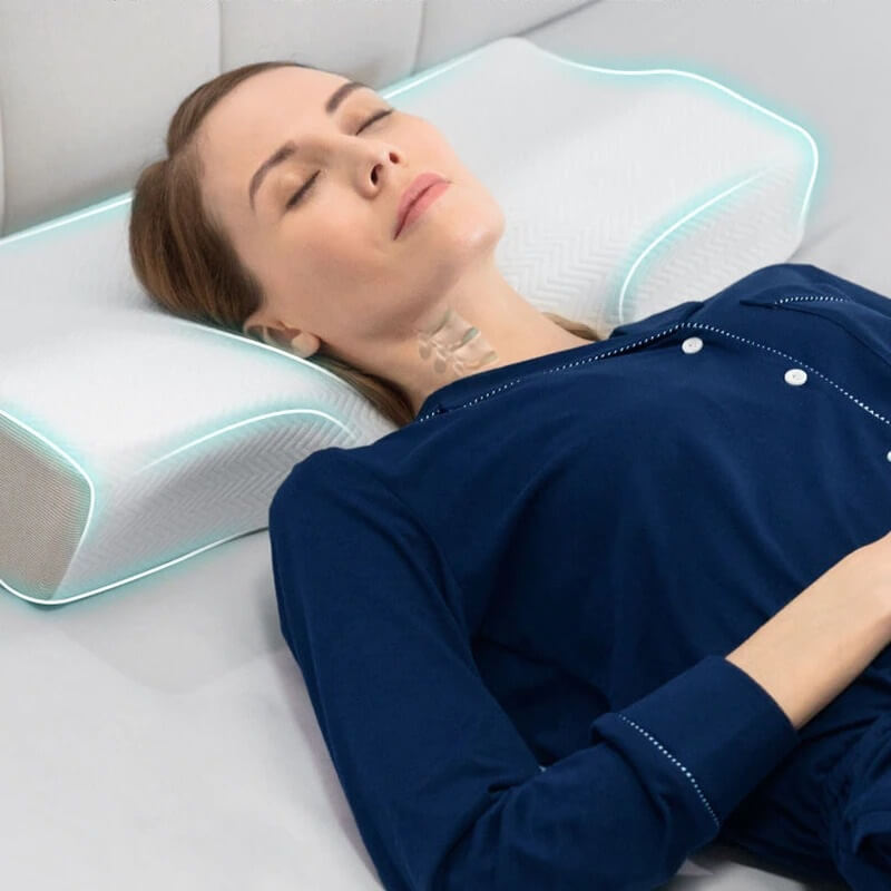 Memory foam cervical pillow breathable cooling cover