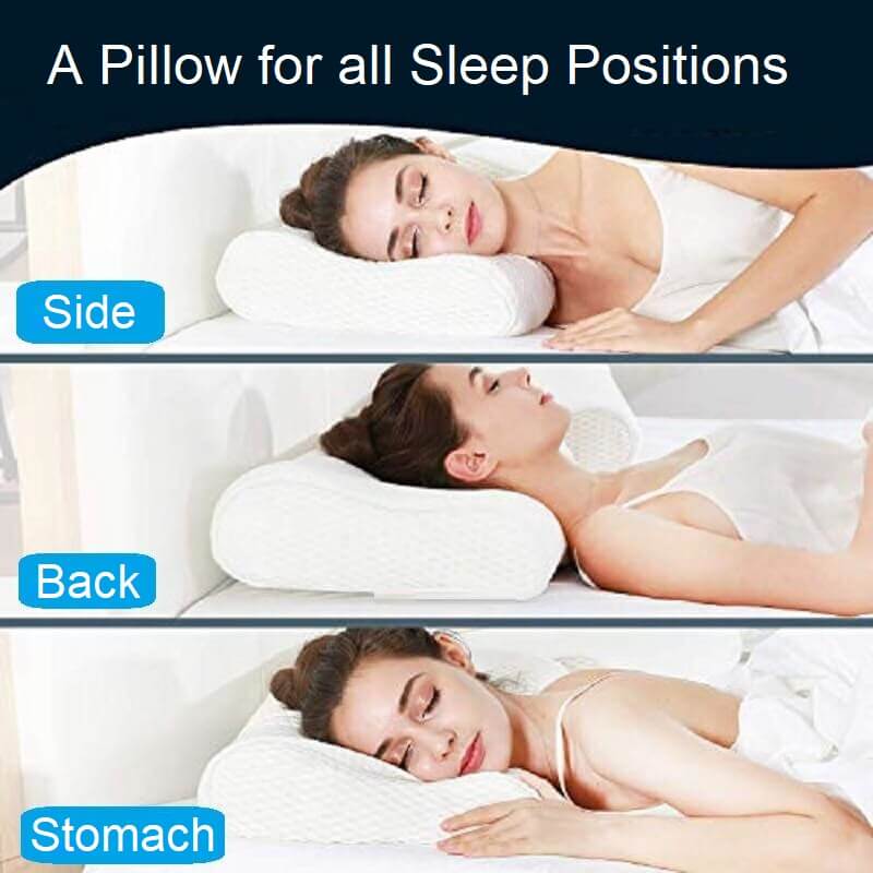 Cervical pillow dimensions therapeutic neck support zones pressure relief