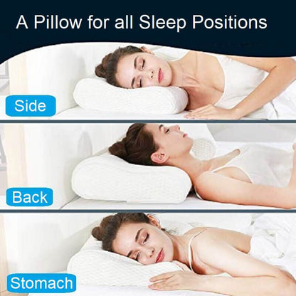 Cervical pillow dimensions therapeutic neck support zones pressure relief